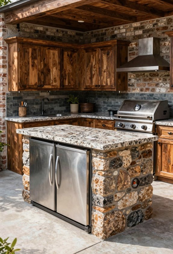 How to Design an Outdoor Kitchen in 7 Steps 4 frame and board concrete panels
