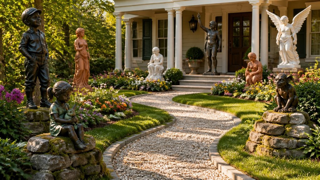 front yard statue ideas list