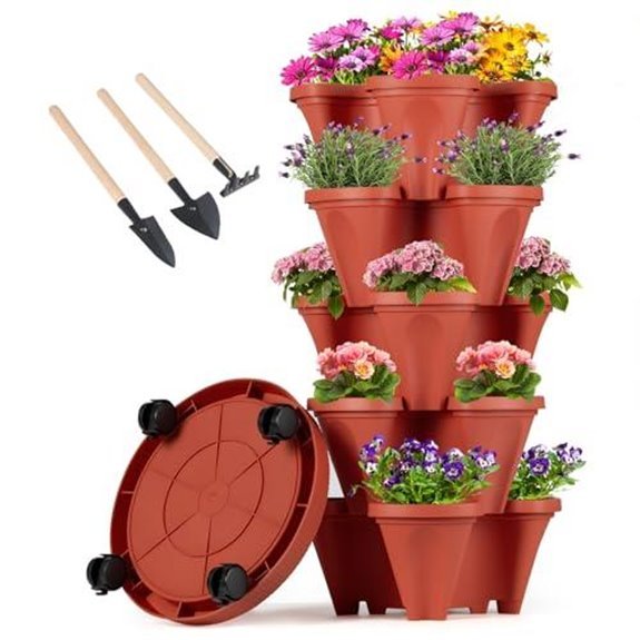 gamexcel 5 tier vertical planter tower