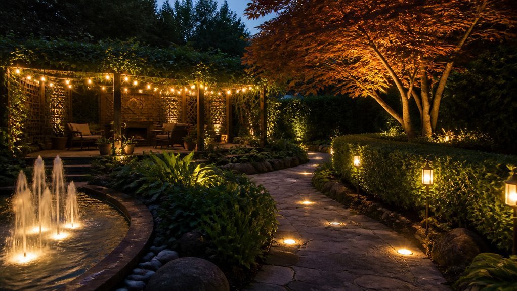 garden lighting ideas for outdoors