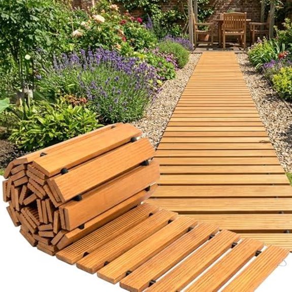 10 Best Walkways Between Garden Beds for 2026 2 garden walkway wooden 17in x 12ft