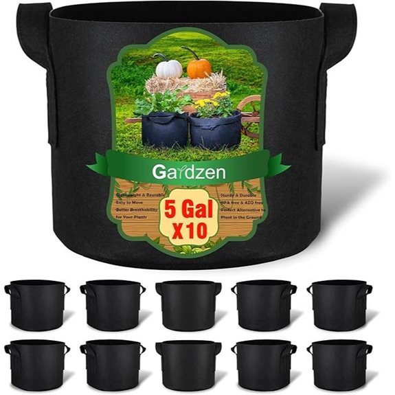 gardzen 10 pack grow bags