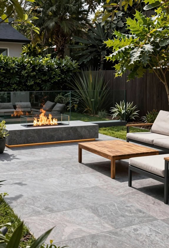 3 Patio Ideas With Pavers That Transform Your Backyard 2 gas fire bowl for compact patios