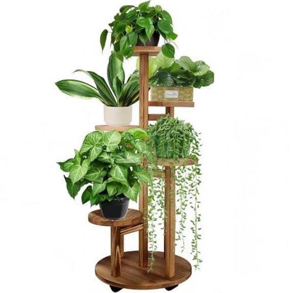 7 Best Plant Stands for 2026 (Show Off Your Greenery) 4 geebobo 5 tier wood stand