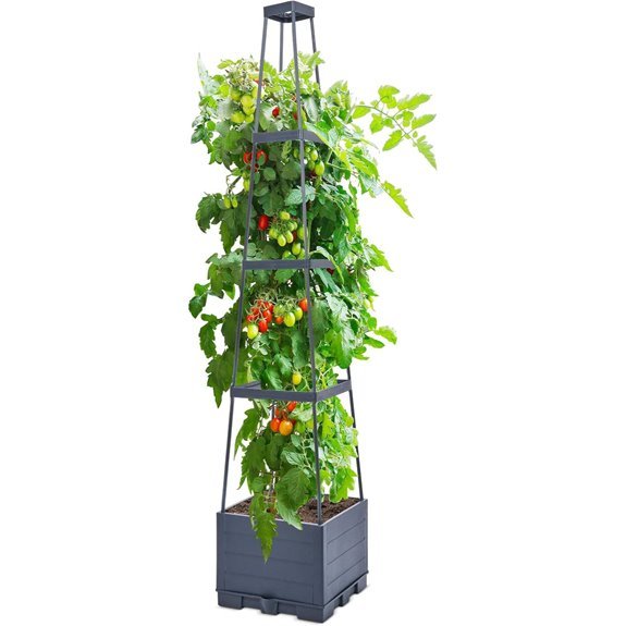 5 Best Tomato Planters for 2026 (Grow Like a Pro) 2 gemnous 4 tier tomato planter