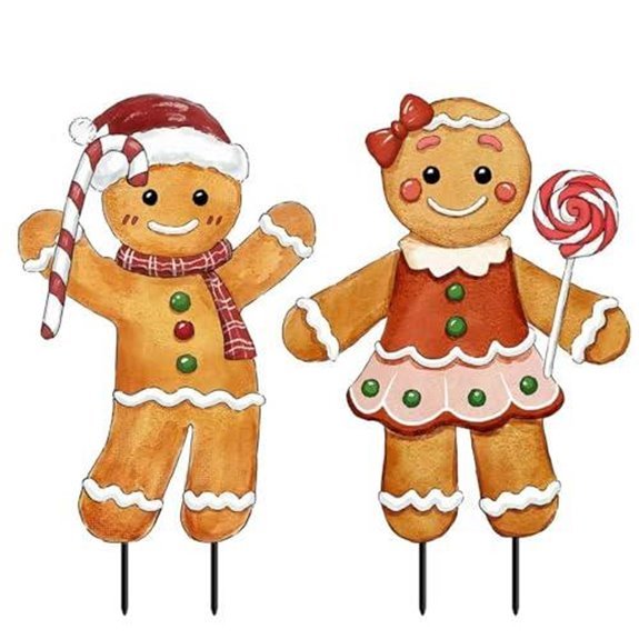 15 Best Christmas Lawn Decorations for 2026 10 gingerbread man yard signs