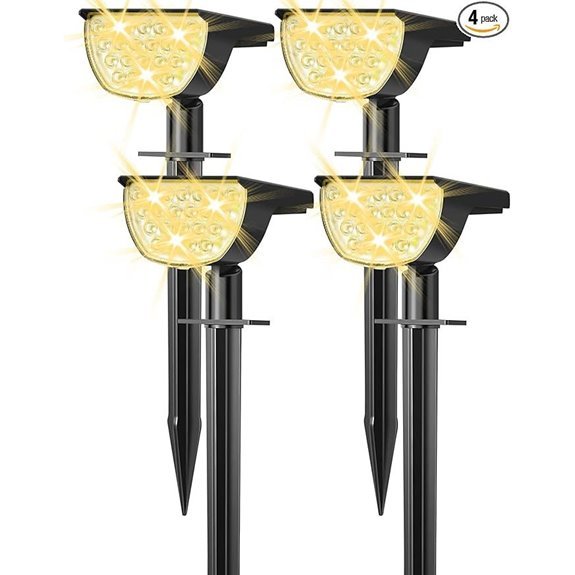 gkgg solar spotlights ip65 4 pack