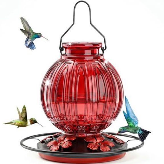 15 Best Hanging Baskets for Hummingbirds in 2026 10 glass hummingbird feeder 26 oz five ports