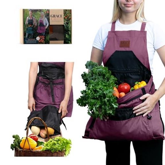 grace august gardening apron seven pockets