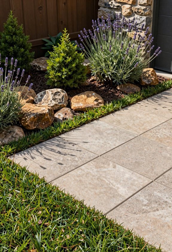 3 Patio Ideas With Pavers That Transform Your Backyard 3 grass gaps soften paver patio