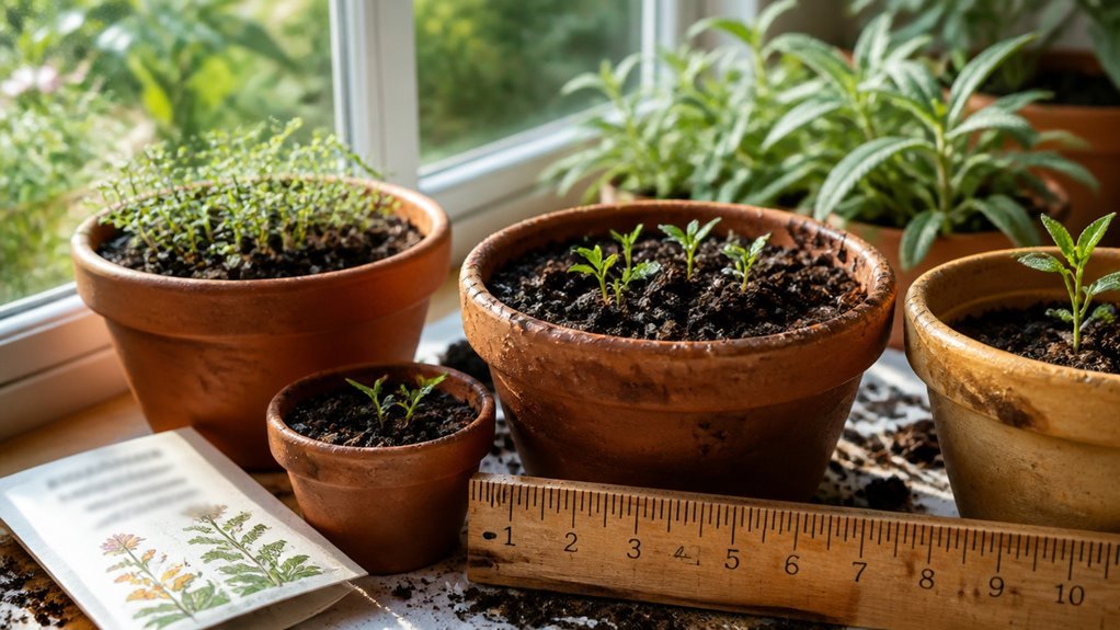 growing flowers from seeds in pots