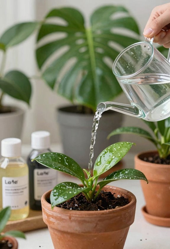 3 Best Fertilizers for Indoor Plants Complete Guide 2 half strength fertilizer timed watering