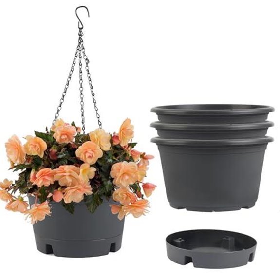 15 Best Hanging Baskets for Full Sun in 2026 9 hanging planter baskets grey