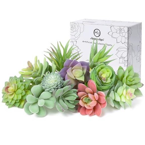 happyhapi 12 pcs succulents set