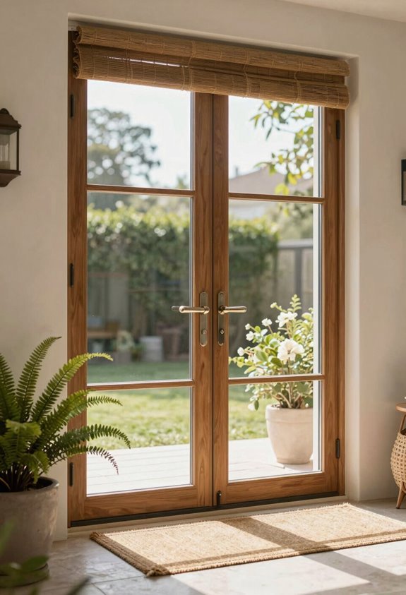10 Ways to Decorate Patio Doors That Transform Your Space 5 hardware that harmonizes patio doors