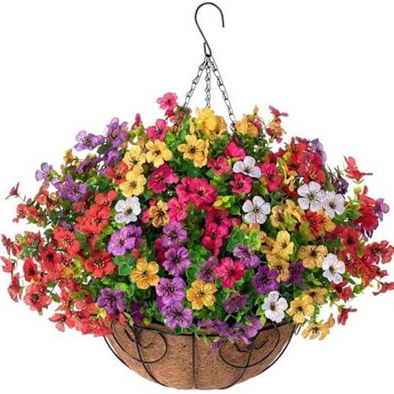 5 Best Outdoor Artificial Hanging Baskets for 2026 4 hyeflora hanging outdoor basket