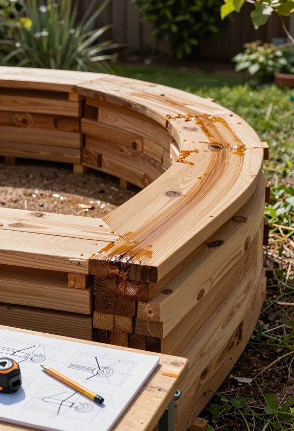 How to Build Above Ground Planters in 5 Steps 5 inspect seal and line cedar bed