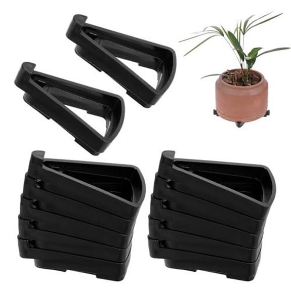 15 Best Pot Feet for 2026 (Protect Your Surfaces) 6 invisible plant pot feet risers 12 pack black