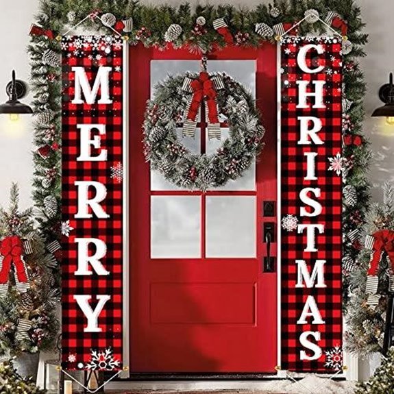 15 Best Christmas Lawn Decorations for 2026 2 ivenf christmas banner set