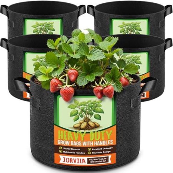jorvila five pack grow bags