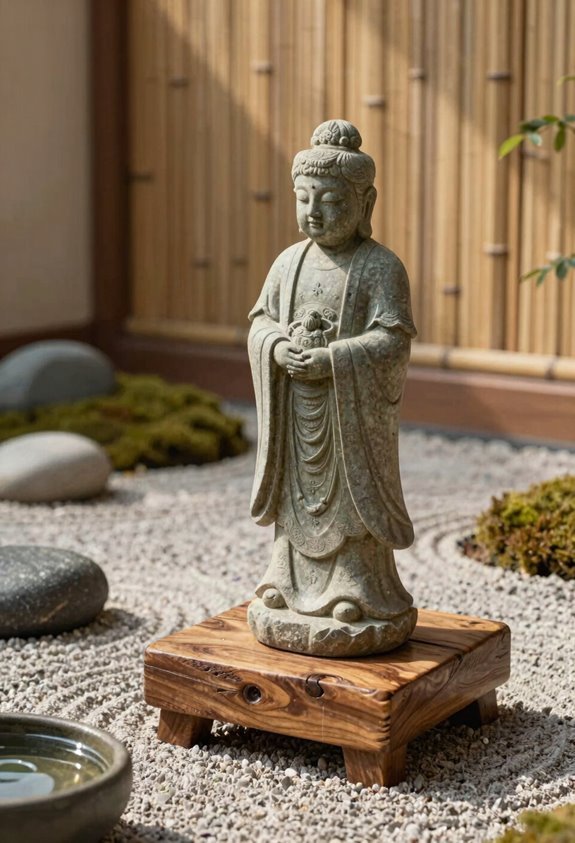 7 Zen Garden Statue Ideas That Transform Your Meditation Space 3 keep buddha statue visible daily