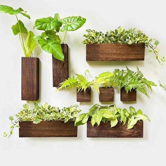 7 Best Vertical Wall Planters for 2026 (Go Green Up High) 5 lalagreen 8 pack planter boxes
