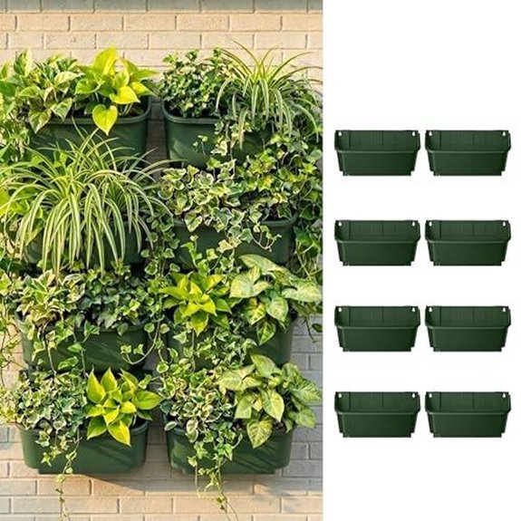 7 Best Vertical Wall Planters for 2026 (Go Green Up High) 3 lalagreen eight pack planters
