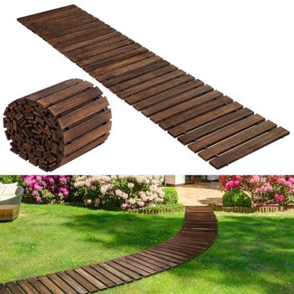 10 Best Walkways Between Garden Beds for 2026 8 landical 24ft wooden pathway