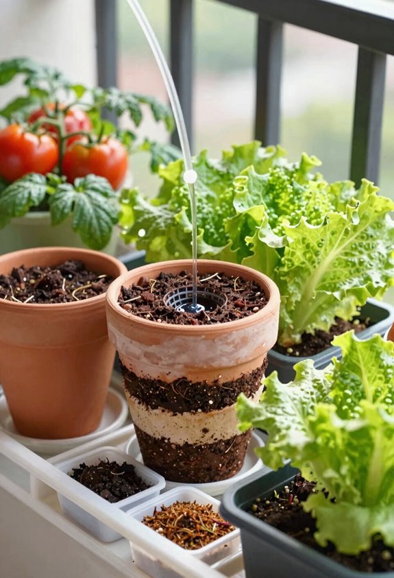 5 Clever Vegetable Garden Pot Ideas for Small Spaces 4 layered drainage with fertilizer strategy