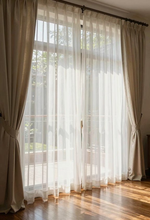 10 Ways to Decorate Patio Doors That Transform Your Space 3 layered light private view control