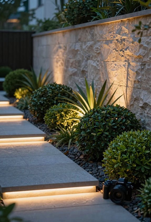 7 Steps to Set Up Garden Lighting 3 layered lighting path spots wall