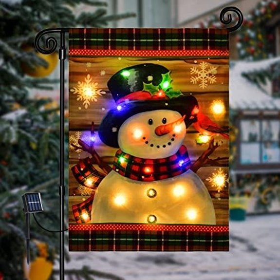 15 Best Christmas Lawn Decorations for 2026 11 led snowman garden flag