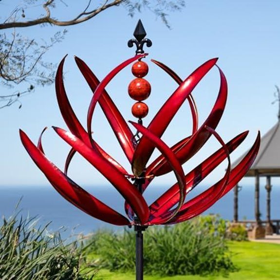 limehill burgundy lotus spinner