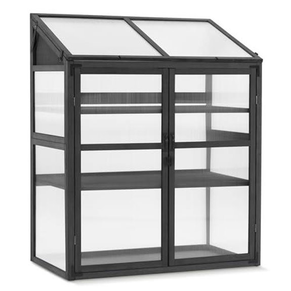 macrout wooden greenhouse cabinet