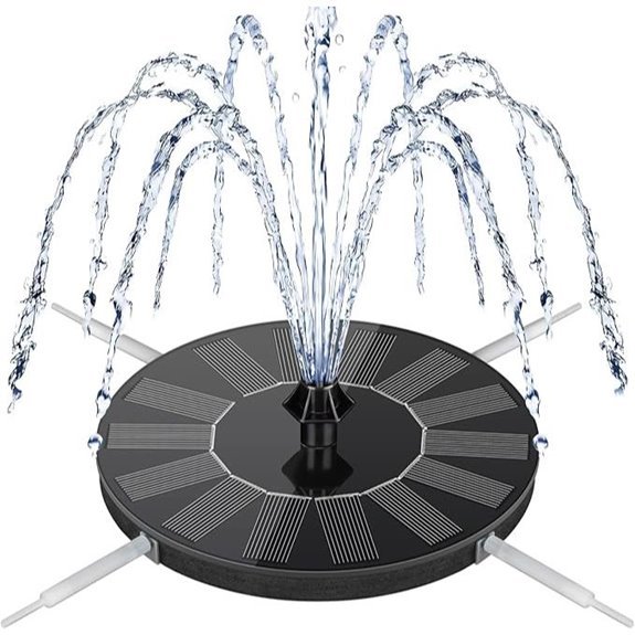 mademax solar birdbath fountain pump