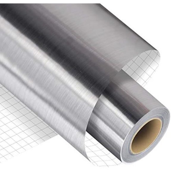 15 Best Vinyl for Outdoor Signs in 2026 15 madlie brushed silver vinyl permanent adhesive roll length