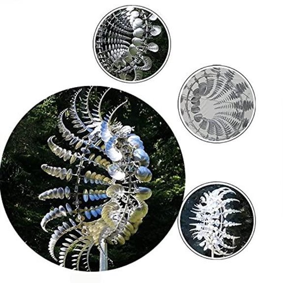 magical metal windmill sculpture
