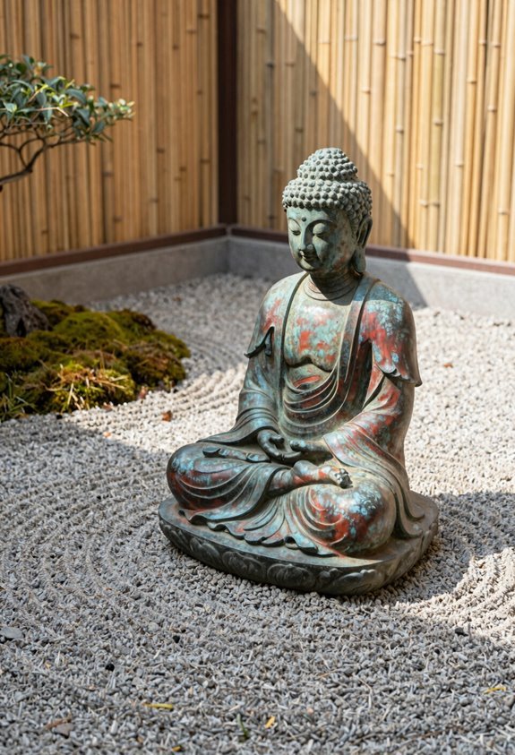 7 Zen Garden Statue Ideas That Transform Your Meditation Space 2 measure space choose statue size