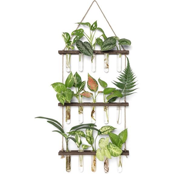 mkono 3 tier wall hanging propagation terrarium with stand