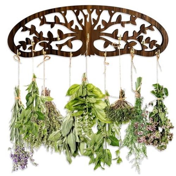 10 Best Hanging Herbs for 2026 (Grow Up, Not Out) 4 moasiop wall mounted drying rack