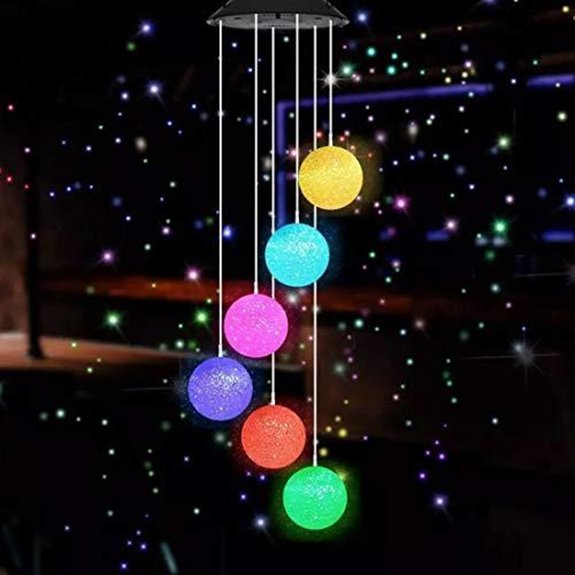 7 Best Solar Lighting Wind Chimes for 2026 6 mortime led solar crystal ball wind chime