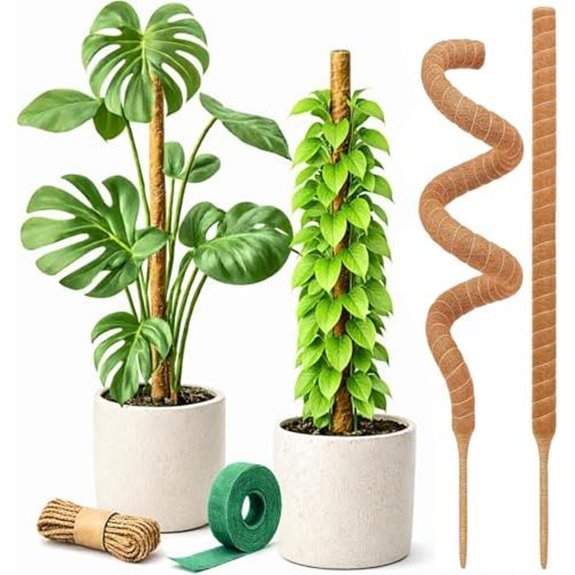 7 Best Monstera Support for 2026 (Help Them Climb High) 1 moss pole monstera supports