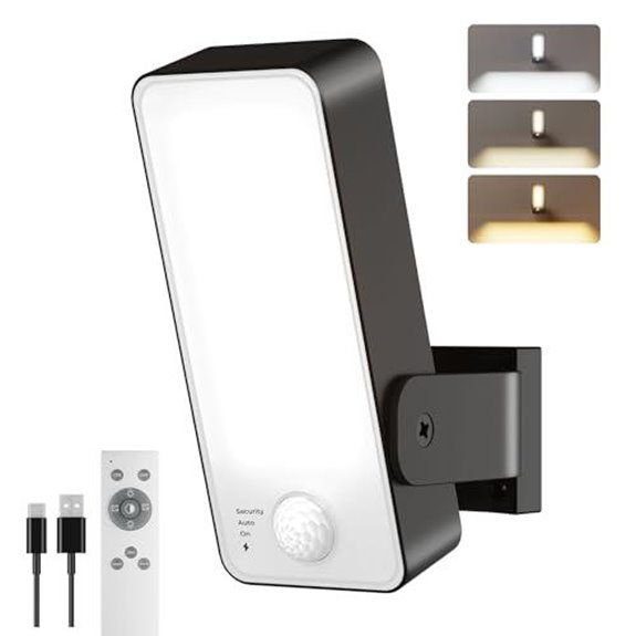 motion sensor rechargeable outdoor lights