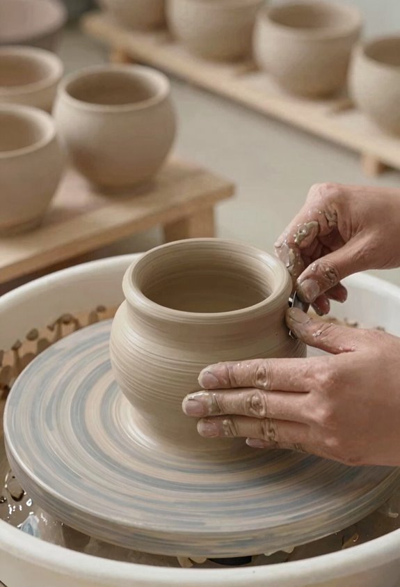 How to Make Terracotta Pots in 7 Steps 3 mould fill smooth leather hard