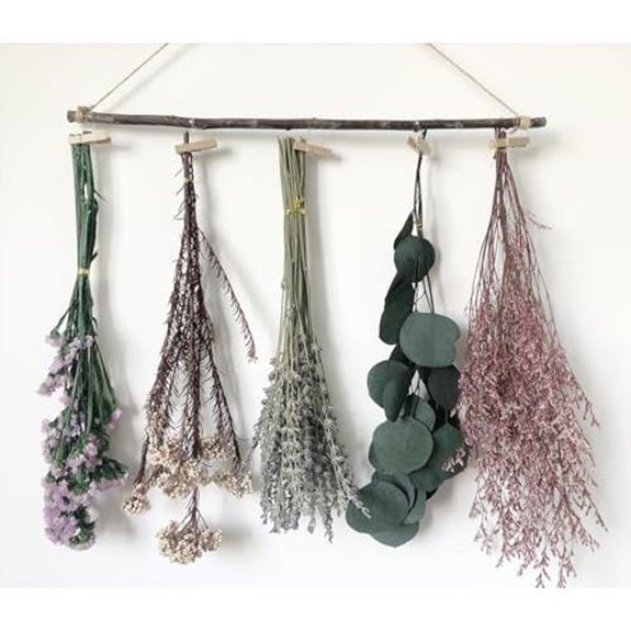 10 Best Hanging Herbs for 2026 (Grow Up, Not Out) 2 natural dried flower wall rack