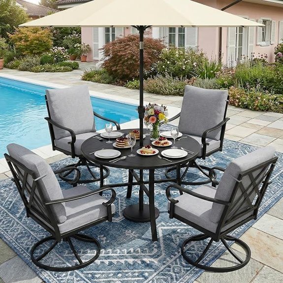 11 Best Patio Table and Chairs for 2026 10 natural expressions 5 piece patio dining set