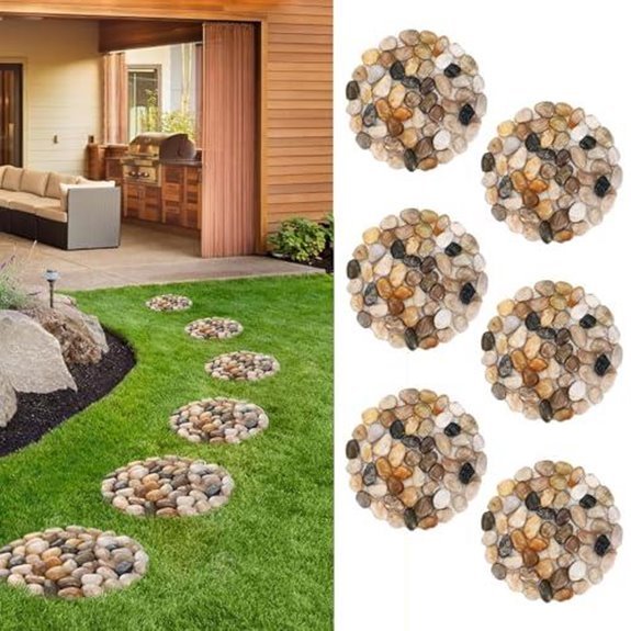 15 Best Garden Stepping Stones for 2026 7 natural pebble stepping stones for garden walkways