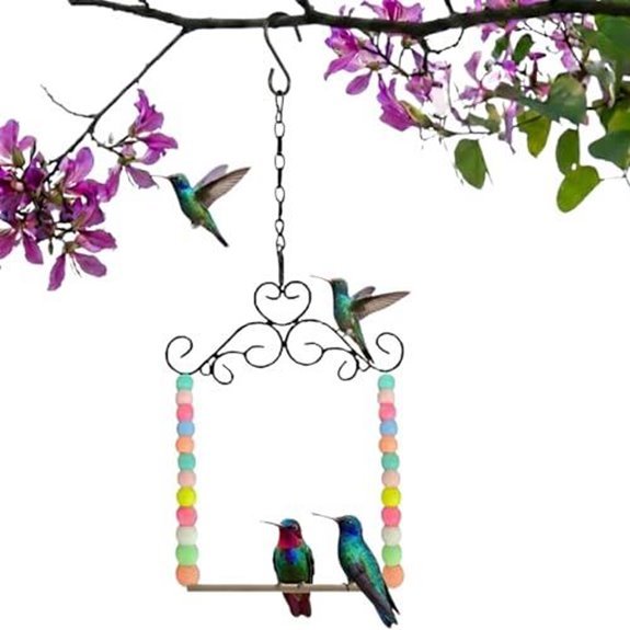 15 Best Hanging Baskets for Hummingbirds in 2026 8 nesturr ow hummingbird swing perch outdoor