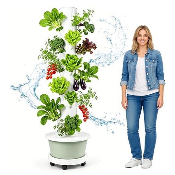 15 Best Hydroponic Tower Gardens for 2026 10 nine tier vertical hydroponics tower