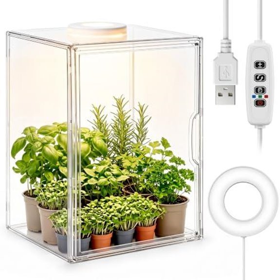 10 Best Small Greenhouses for 2026 (Grow Year-Round) 3 novabright mini greenhouse kit